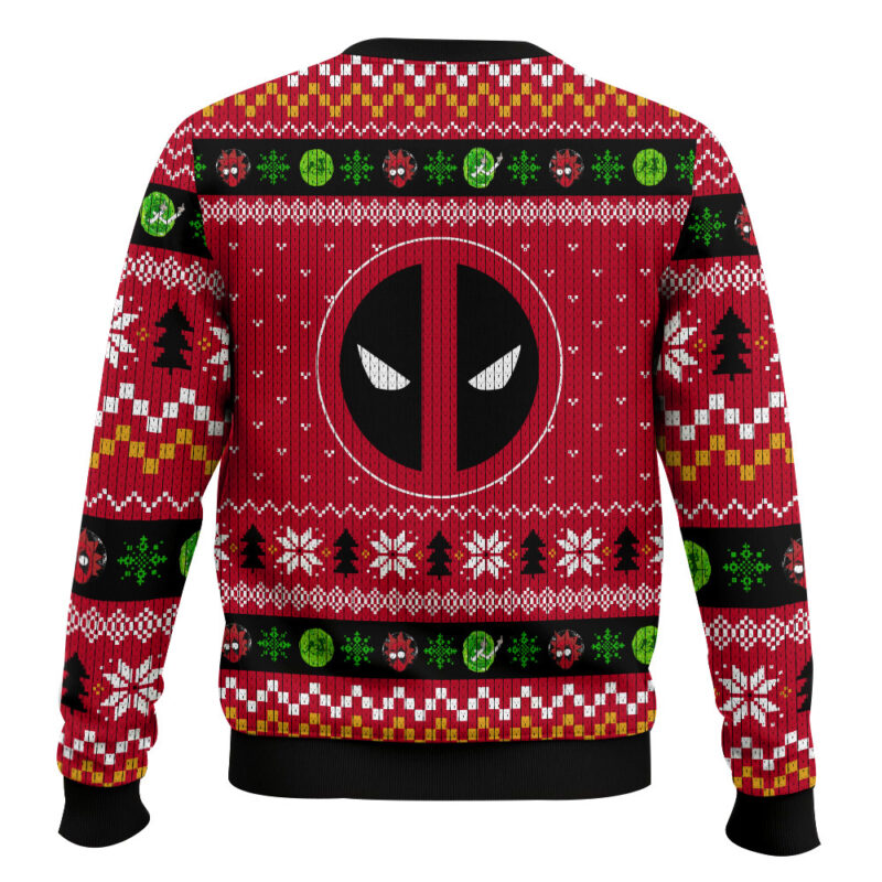 Hooktab Wade And Logan Deadpool & Wolverine Ugly Christmas Sweater Hooktab Wade And Logan Deadpool & Wolverine Ugly Christmas Sweater