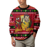 Hooktab Wade And Logan Deadpool & Wolverine Ugly Christmas Sweater