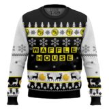 Hooktab Waffle House Ugly Christmas Sweater