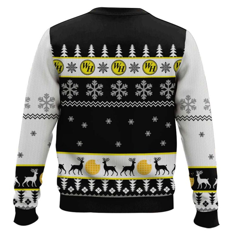 Hooktab Waffle House Ugly Christmas Sweater Hooktab Waffle House Ugly Christmas Sweater
