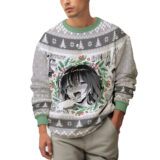 Hooktab Waifu Ahegao Ugly Christmas Sweater