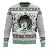 Hooktab Waifu Ahegao Ugly Christmas Sweater