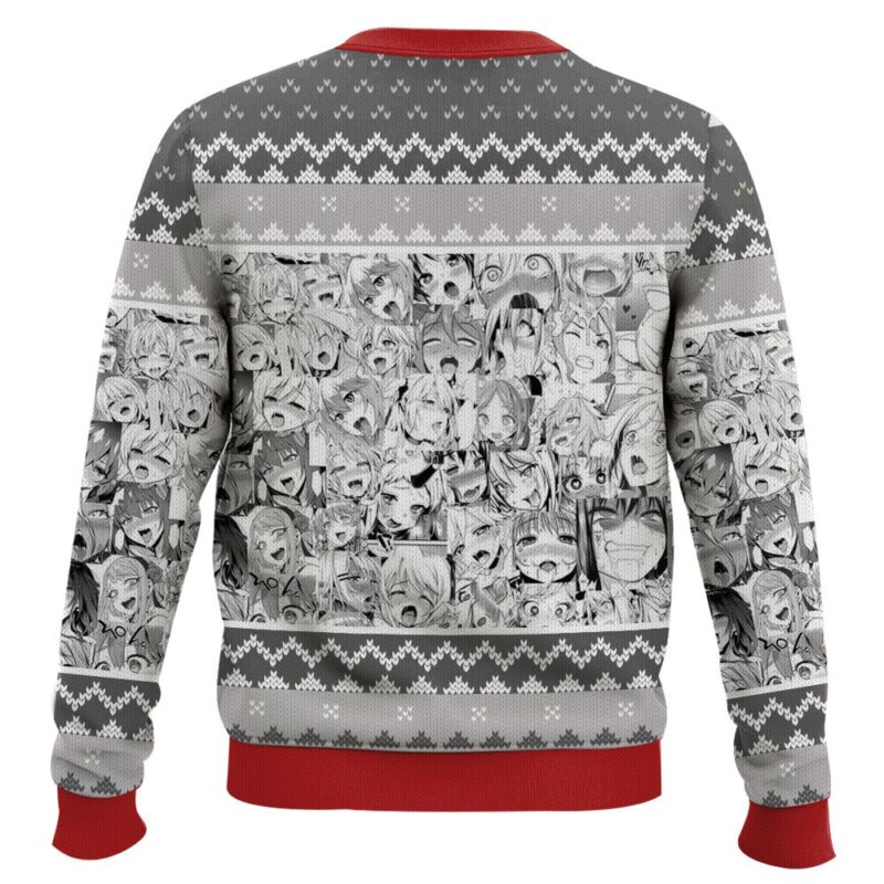 Hooktab Waifu Material Ahegao Ugly Christmas Sweater Hooktab Waifu Material Ahegao Ugly Christmas Sweater
