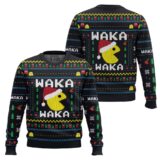 Hooktab Waka Waka Xmas Pac Man Ugly Christmas Sweater