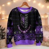 Hooktab Wakanda Forever! Black Panther Ugly Christmas Sweater