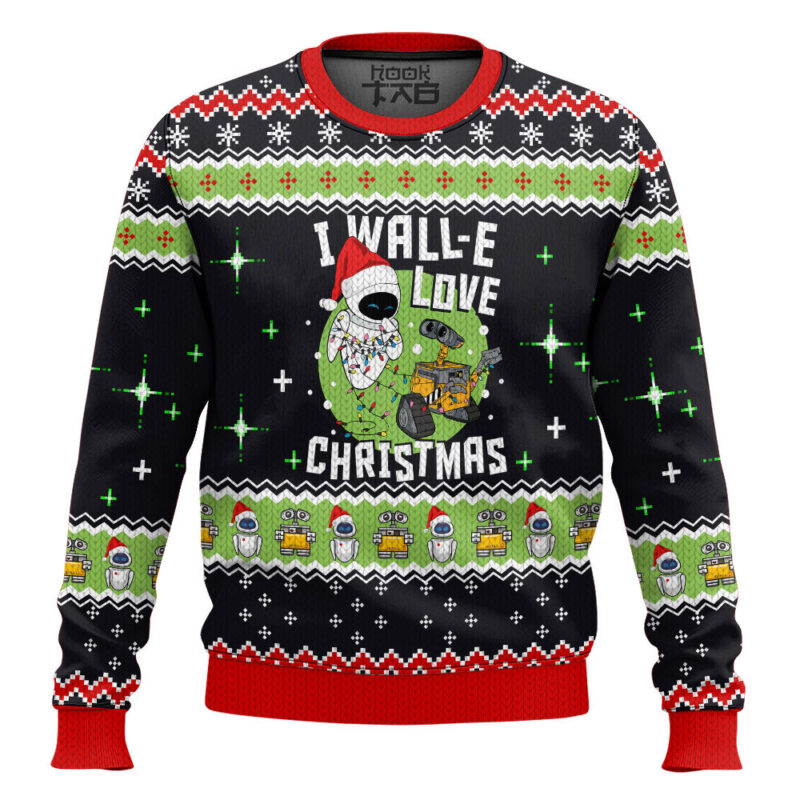 Hooktab Wall-E Love Christmas Ugly Christmas Sweater