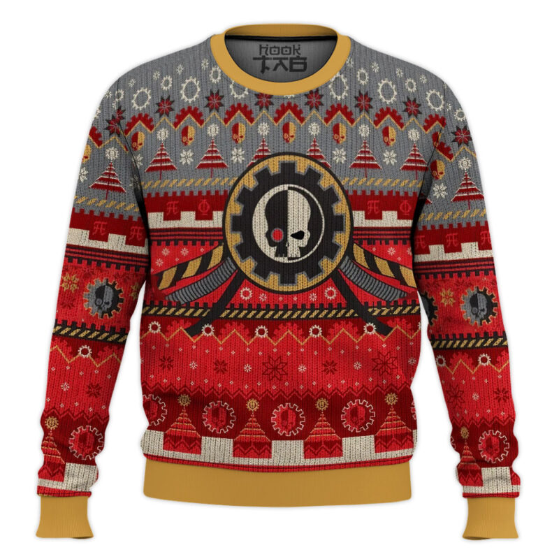 Hooktab Warhammer 40k Adeptus Mechanicus Ugly Christmas Sweater