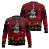 Hooktab Warhammer 40k Armed And Dangerous Red Gobbo Ugly Christmas Sweater