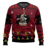 Hooktab Warhammer 40k Armed And Dangerous Red Gobbo Ugly Christmas Sweater