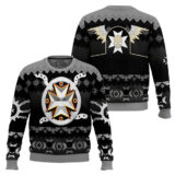 Hooktab Warhammer 40k Black Templars Ugly Christmas Sweater