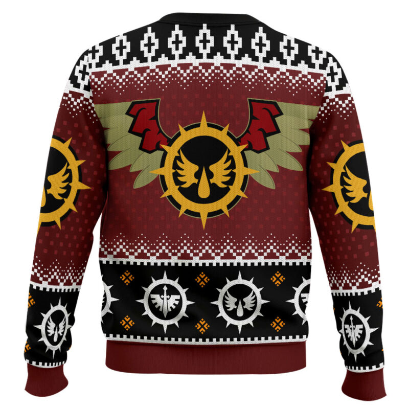 Hooktab Warhammer 40k Blood Angels Ugly Christmas Sweater Hooktab Warhammer 40k Blood Angels Ugly Christmas Sweater