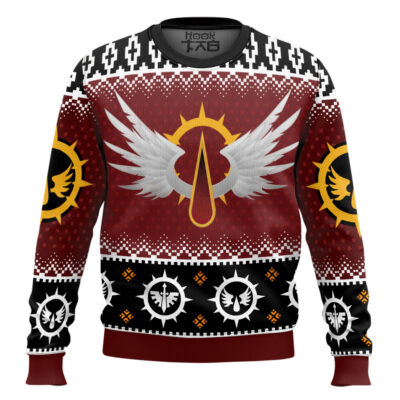 Hooktab Warhammer 40k Blood Angels Ugly Christmas Sweater