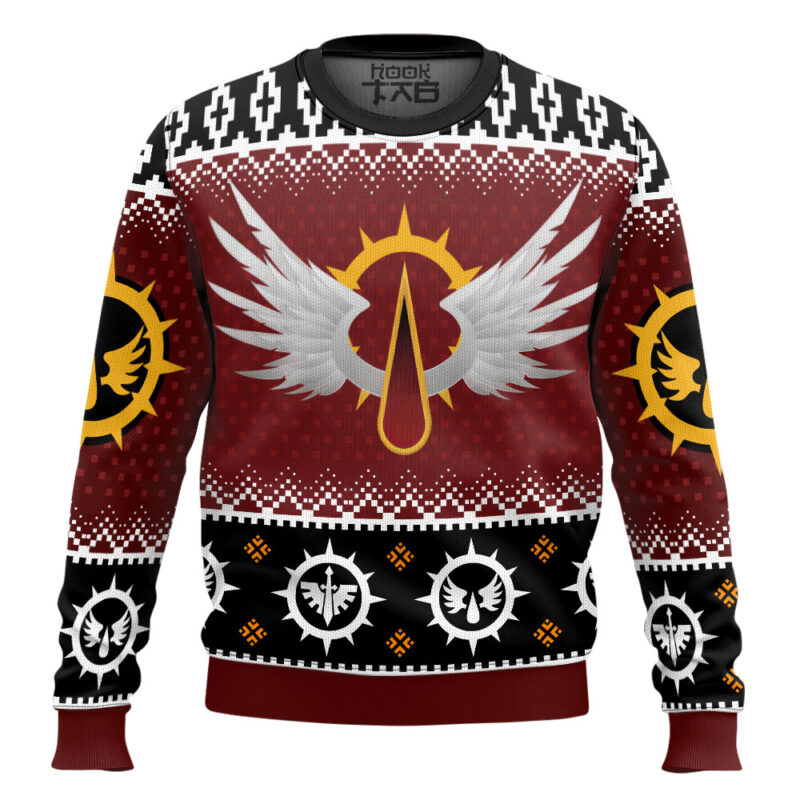 Hooktab Warhammer 40k Blood Angels Ugly Christmas Sweater