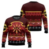 Hooktab Warhammer 40k Chaos Reigns Khorne Ugly Christmas Sweater