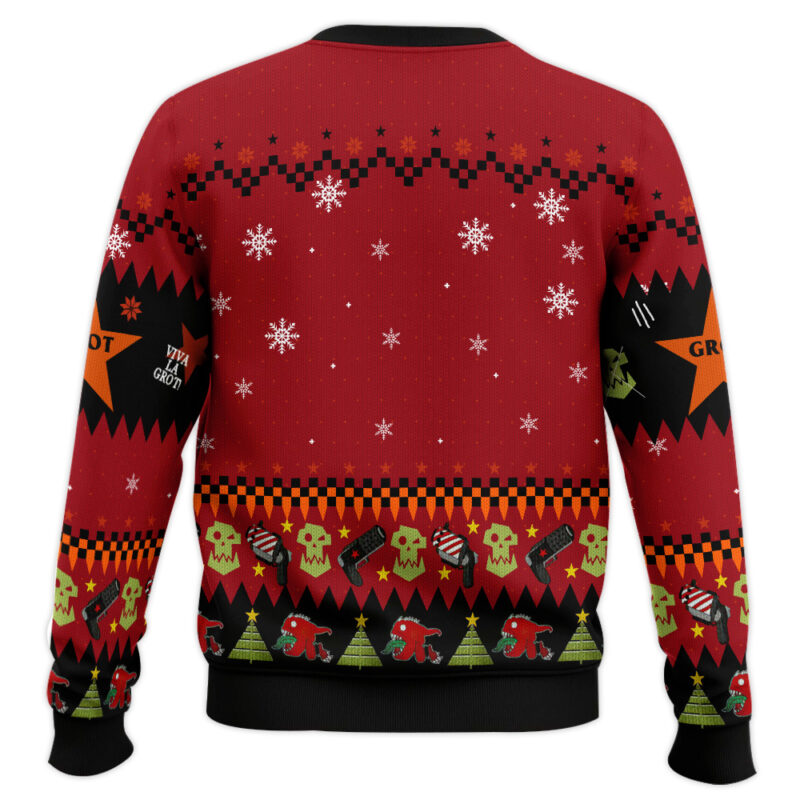 Hooktab Warhammer 40k Dangerous Red Gobbo Ugly Christmas Sweater Hooktab Warhammer 40k Dangerous Red Gobbo Ugly Christmas Sweater