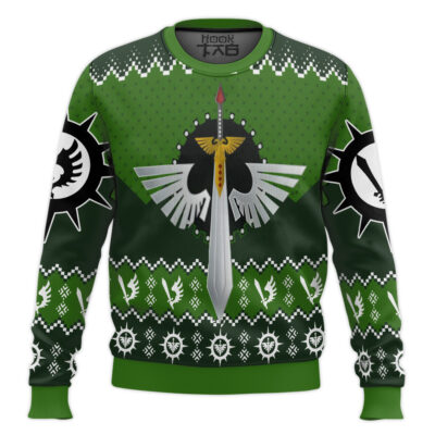 Hooktab Warhammer 40k Dark Angels Ugly Christmas Sweater