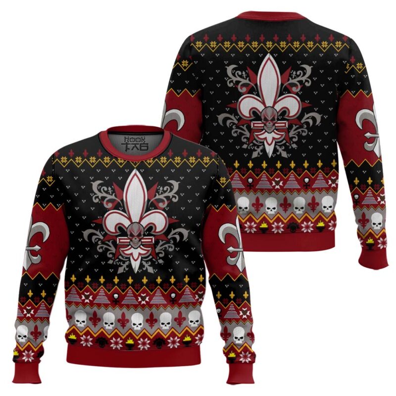 Hooktab Warhammer 40k Eight Sisters Slaying Ugly Christmas Sweater Hooktab Warhammer 40k Eight Sisters Slaying Ugly Christmas Sweater