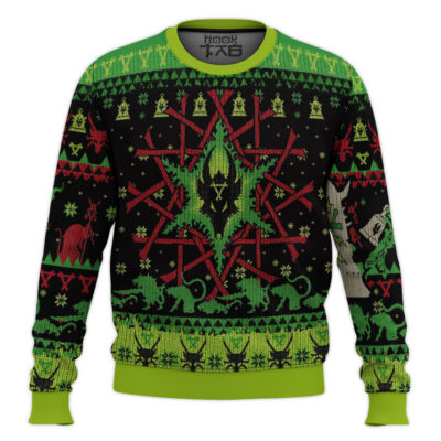 Hooktab Warhammer 40k Gnawty Or Nice Skaven Ugly Christmas Sweater