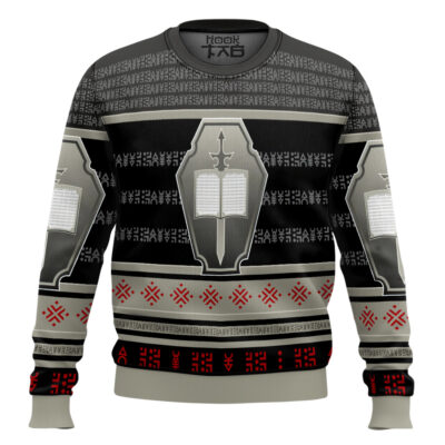 Hooktab Warhammer 40k Grey Knights Ugly Christmas Sweater