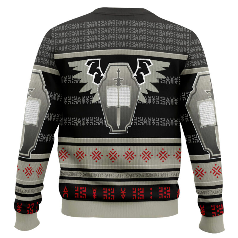 Hooktab Warhammer 40k Grey Knights Ugly Christmas Sweater Hooktab Warhammer 40k Grey Knights Ugly Christmas Sweater