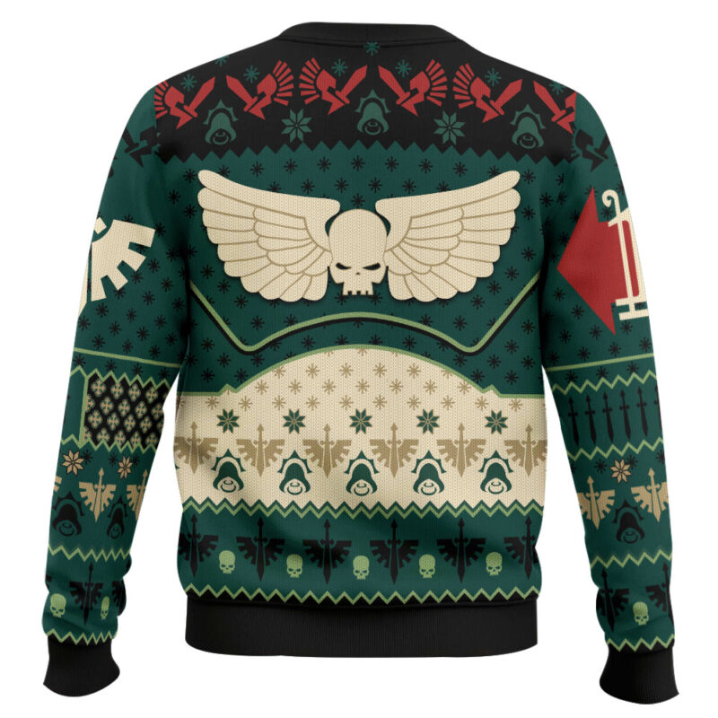 Hooktab Warhammer 40k Grim Tidings Dark Angels Ugly Christmas Sweater Hooktab Warhammer 40k Grim Tidings Dark Angels Ugly Christmas Sweater