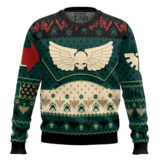 Hooktab Warhammer 40k Grim Tidings Dark Angels Ugly Christmas Sweater