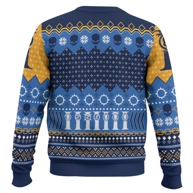Hooktab Warhammer 40k Imperial Aquila Ugly Christmas Sweater Hooktab Warhammer 40k Imperial Aquila Ugly Christmas Sweater