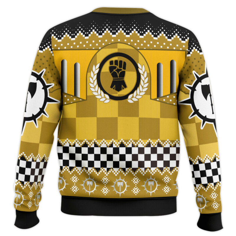 Hooktab Warhammer 40k Imperial Fists Ugly Christmas Sweater Hooktab Warhammer 40k Imperial Fists Ugly Christmas Sweater