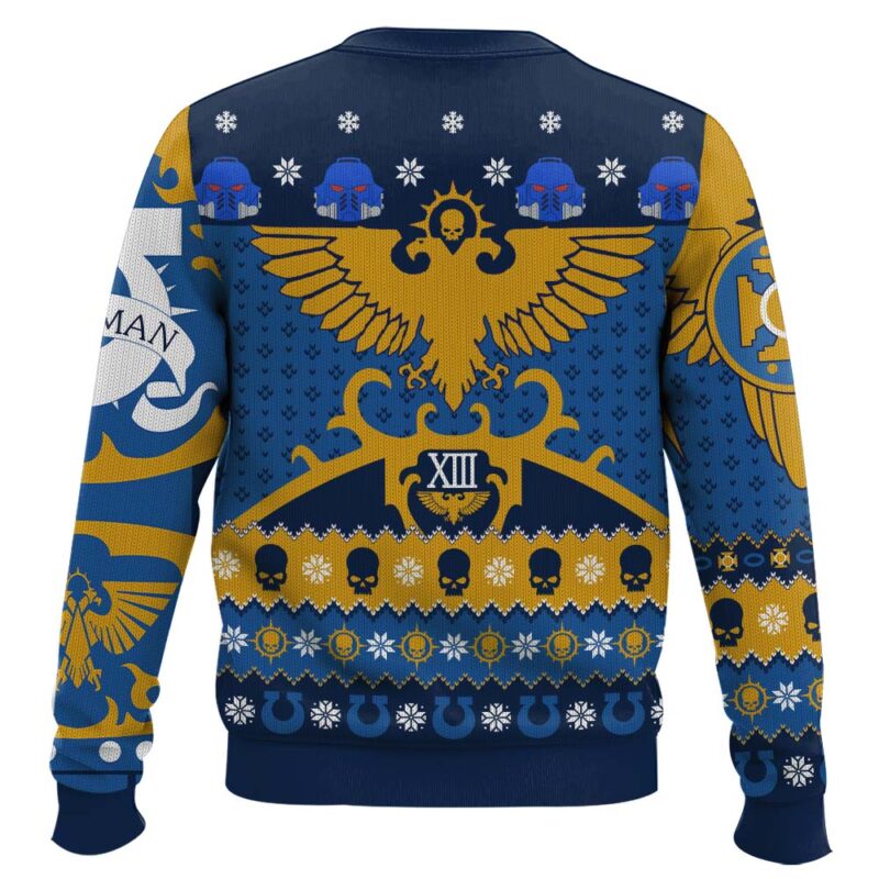 Hooktab Warhammer 40k Imperial Tidings Ugly Christmas Sweater Hooktab Warhammer 40k Imperial Tidings Ugly Christmas Sweater