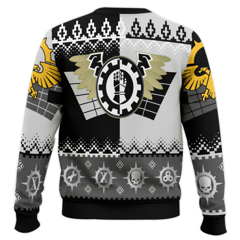 Hooktab Warhammer 40k Iron Hands Ugly Christmas Sweater Hooktab Warhammer 40k Iron Hands Ugly Christmas Sweater