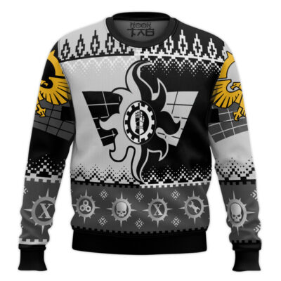 Hooktab Warhammer 40k Iron Hands Ugly Christmas Sweater
