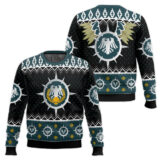 Hooktab Warhammer 40k Raven Guard Ugly Christmas Sweater