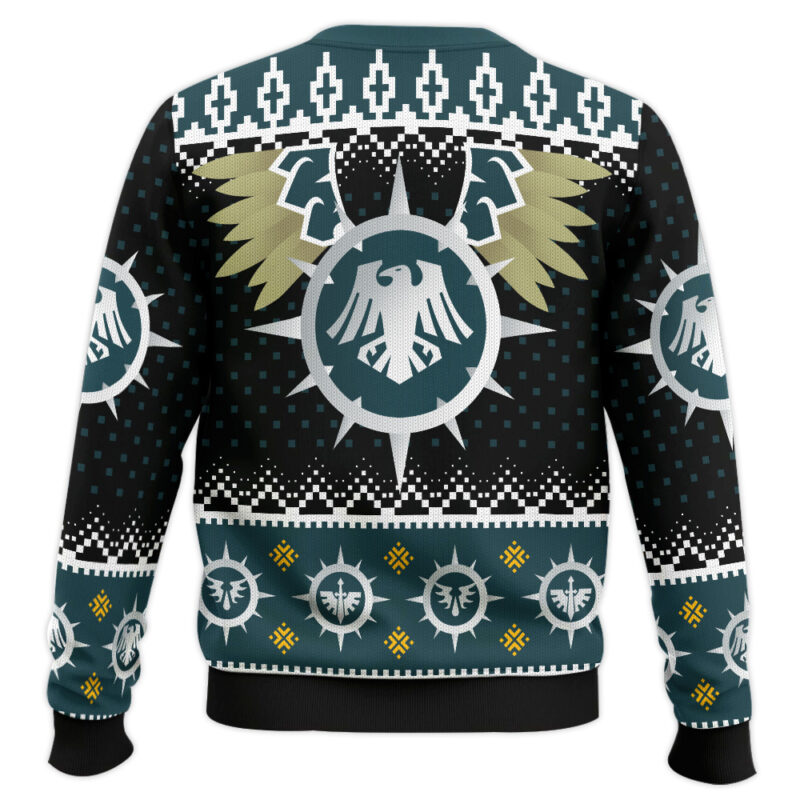 Hooktab Warhammer 40k Raven Guard Ugly Christmas Sweater Hooktab Warhammer 40k Raven Guard Ugly Christmas Sweater