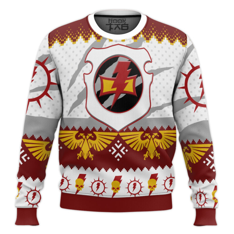 Hooktab Warhammer 40k White Scars Ugly Christmas Sweater