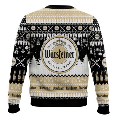 Hooktab Warsteiner German Beer Ugly Christmas Sweater