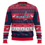 Hooktab Washington Capitals - Custom Name And Number Ugly Sweater