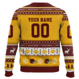 Hooktab Washington Commanders - Custom Name And Number Ugly Sweater