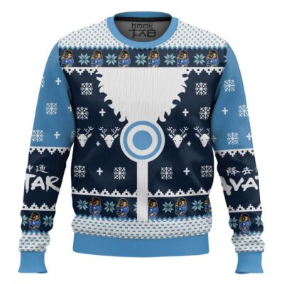 Hooktab Waterbenders Water Tribe Avatar Ugly Christmas Sweater