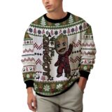 Hooktab We Are Groot Marvel Ugly Christmas Sweater