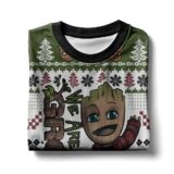 Hooktab We Are Groot Marvel Ugly Christmas Sweater