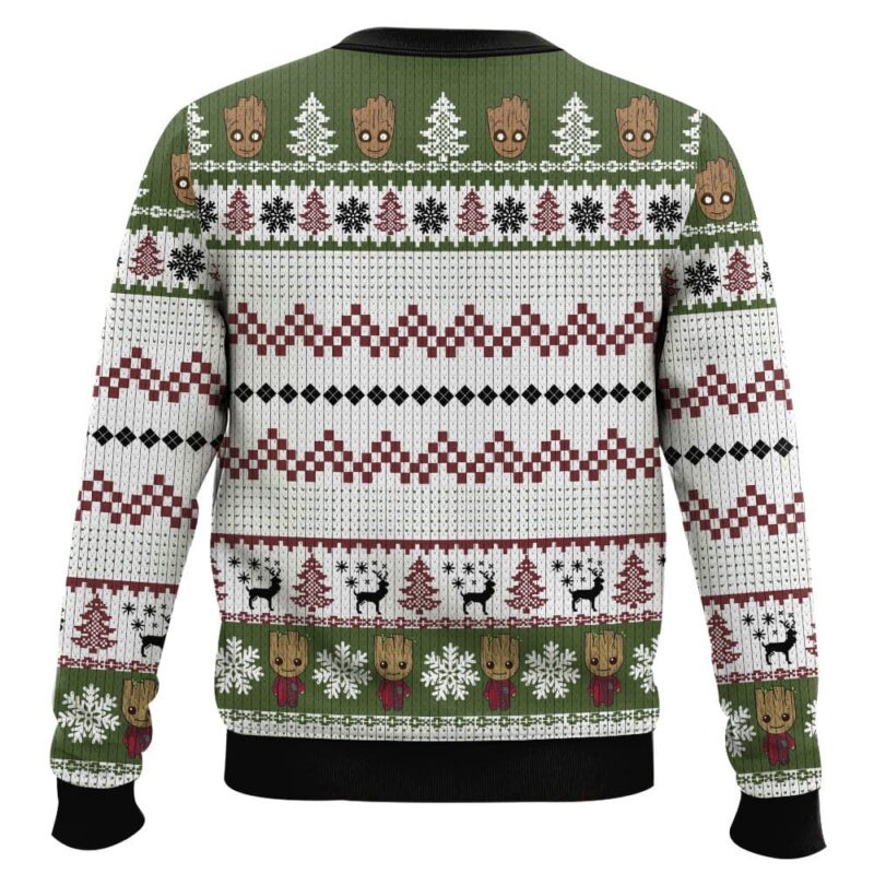 Hooktab We Are Groot Marvel Ugly Christmas Sweater Hooktab We Are Groot Marvel Ugly Christmas Sweater