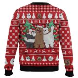 Hooktab We Bare Bears Ugly Christmas Sweater