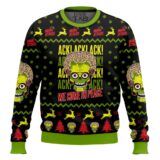 Hooktab We Come In Peace Mars Attacks Ugly Christmas Sweater
