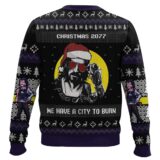 Hooktab We Have A City To Burn Cyberpunk 2077 Ugly Christmas Sweater