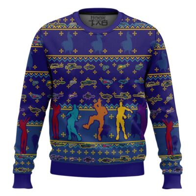 Hooktab Weapon Party Fortnite Ugly Christmas Sweater