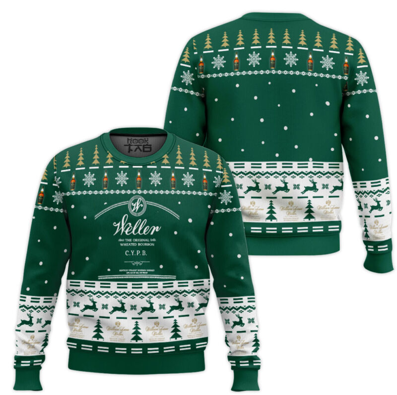 Hooktab Weller C.Y.P.B. Bourbon Ugly Christmas Sweater Hooktab Weller C.Y.P.B. Bourbon Ugly Christmas Sweater