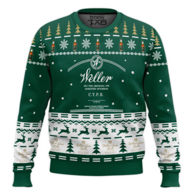 Hooktab Weller C.Y.P.B. Bourbon Ugly Christmas Sweater