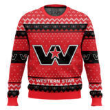 Hooktab Western Star Ugly Christmas Sweater