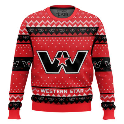 Hooktab Western Star Ugly Christmas Sweater