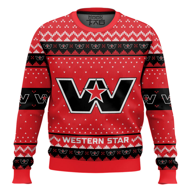 Hooktab Western Star Ugly Christmas Sweater